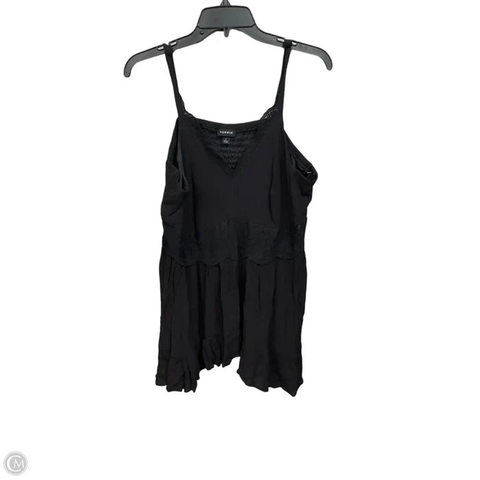 Top Sleeveless By Torrid In Black, Size: 1x