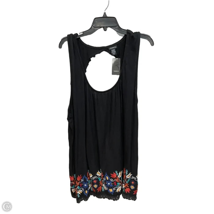 Top Sleeveless By Torrid In Black, Size: 4x