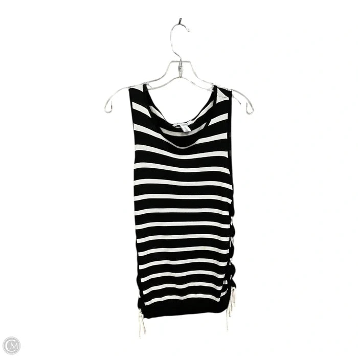 Top Sleeveless By White House Black Market In Black & White, Size: M