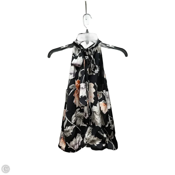 Top Sleeveless By White House Black Market In Floral Print, Size: Xs