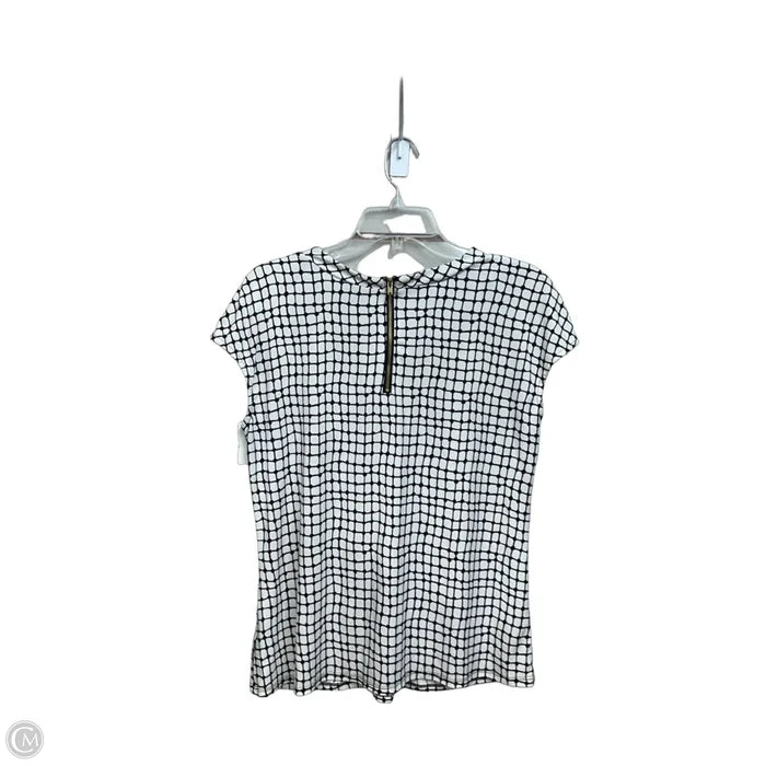Top Sleeveless By Worthington In Black & White, Size: L