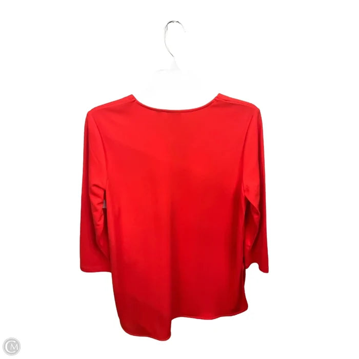 Tunic Long Sleeve By Rafaella In Orange, Size: M