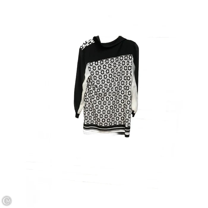 Tunic Long Sleeve By Style And Company In Geometric Pattern, Size: Mp