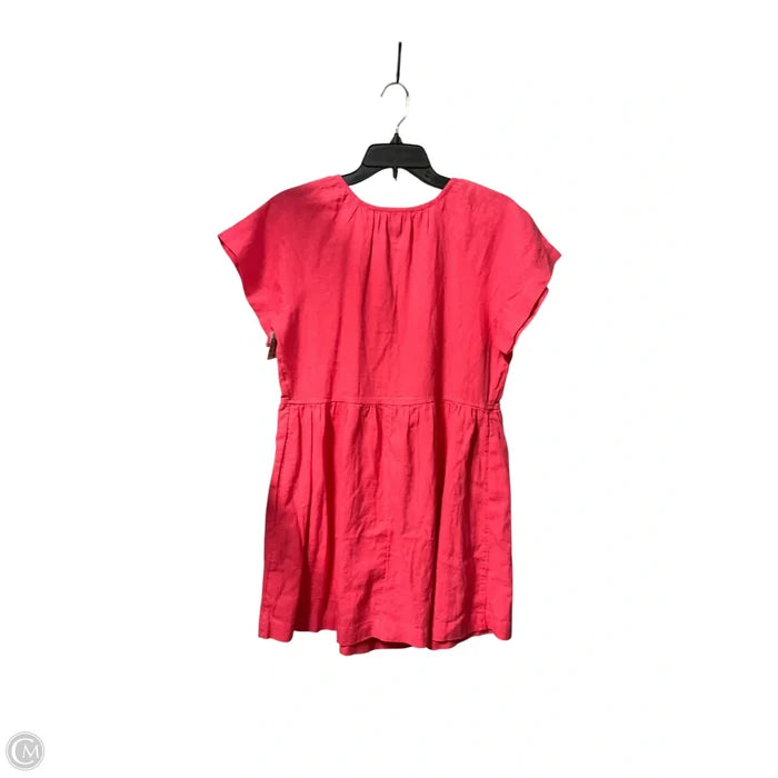 Tunic Short Sleeve By Cmc In Pink, Size: S