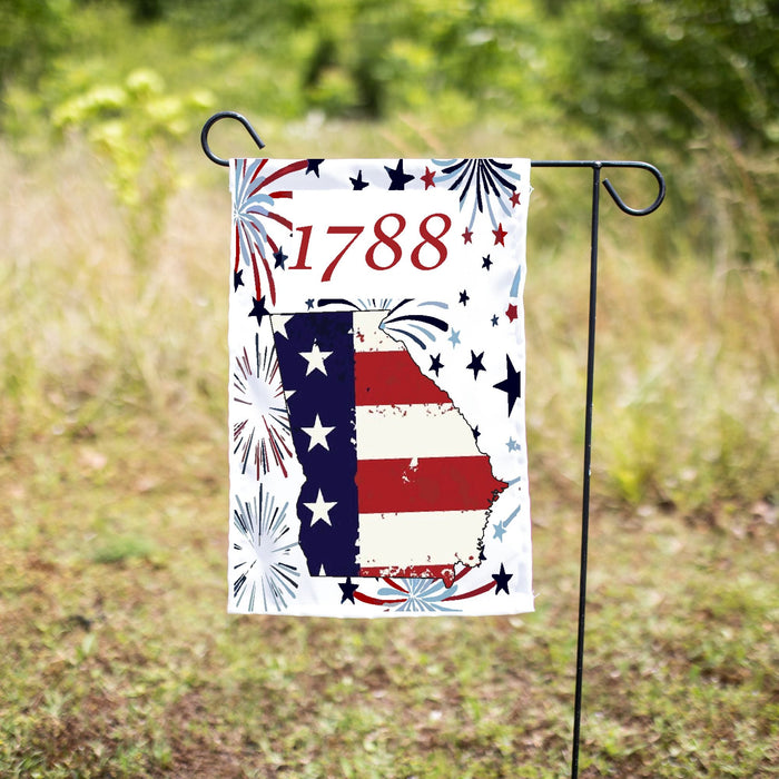 USA Flag State Georgia Garden Flag