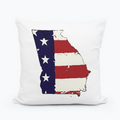 USA Flag State Georgia Pillow
