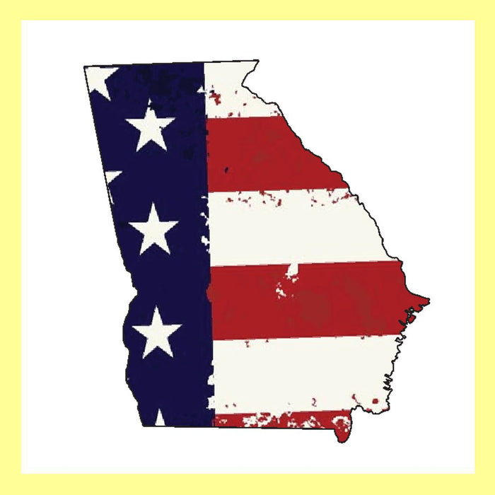 USA Flag State Georgia Square Swap
