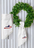 USA Flag State Kentucky Wreath Sash