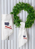 USA Flag State Louisiana Wreath Sash
