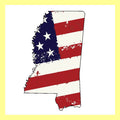 USA Flag State MIssissippi Square Swap