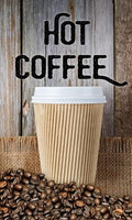 Vertical Pump Topper Sign - Hot Coffee - High-Visibility Fuel Pump Insert - UnitedSign