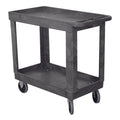 Wesco Economy Narrow Aisle Plastic Service Cart, 330 Lbs Capacity