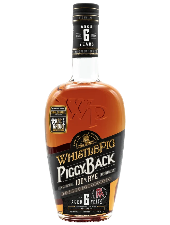 WhistlePig PiggyBack Barstool Barrel: KFC Radio Rye Whiskey WhistlePig