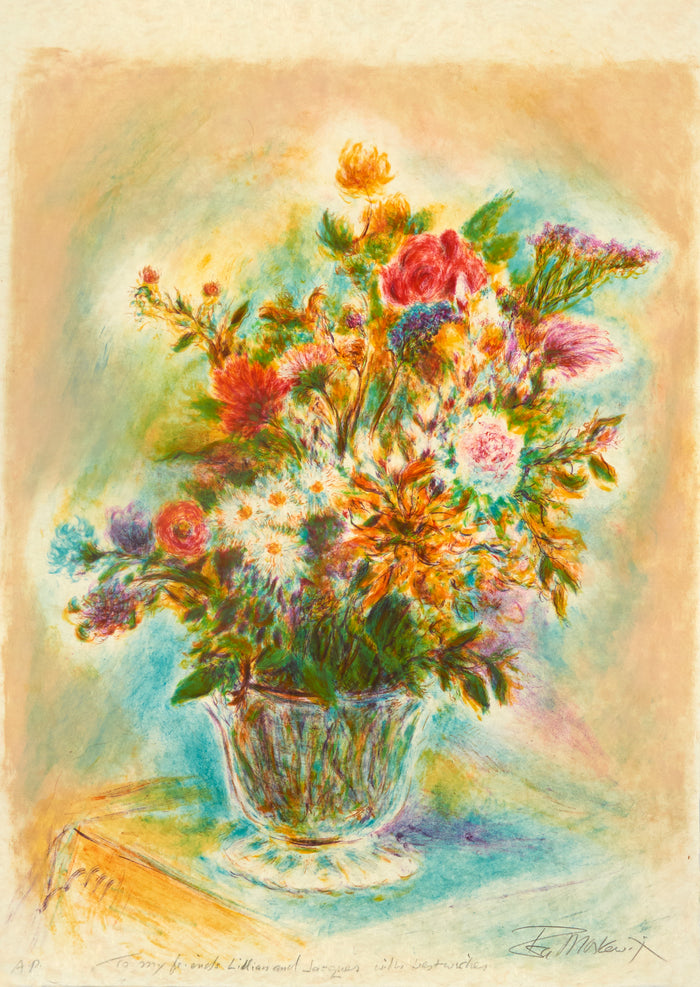 Wild Flowers by Ira Moskowitz - Mourlot Editions - Fine_Art - Poster - Lithograph - Wall Art - Vintage - Prints - Original