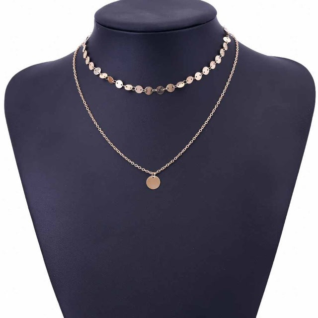 Women Charm Choker Necklace - 64 Corp