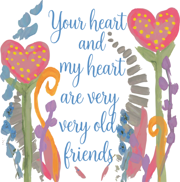 Your Heart and My Heart Tea Towel