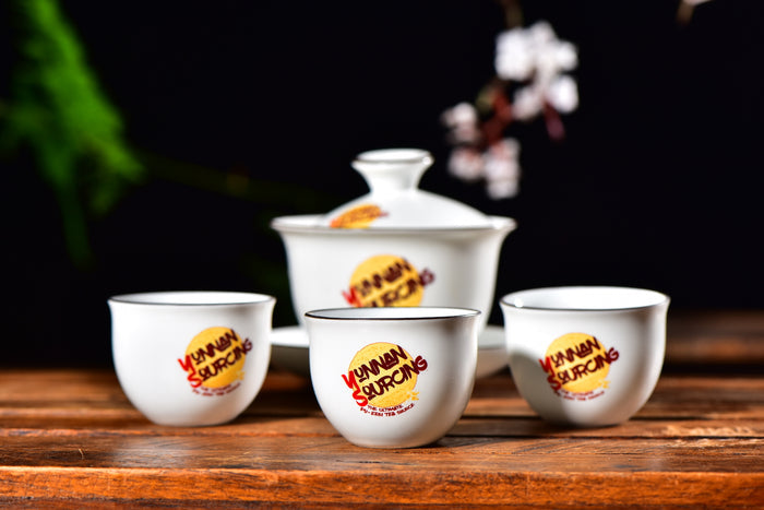 Yunnan Sourcing Branded Gaiwan and Cups Set | Yunnan Sourcing Tea Shop