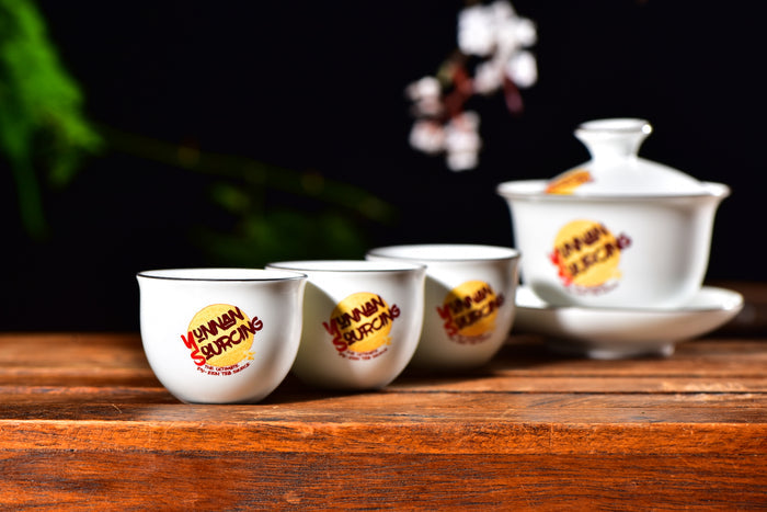 Yunnan Sourcing Branded Gaiwan and Cups Set | Yunnan Sourcing Tea Shop