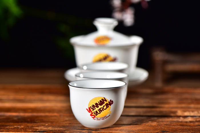 Yunnan Sourcing Branded Gaiwan and Cups Set | Yunnan Sourcing Tea Shop